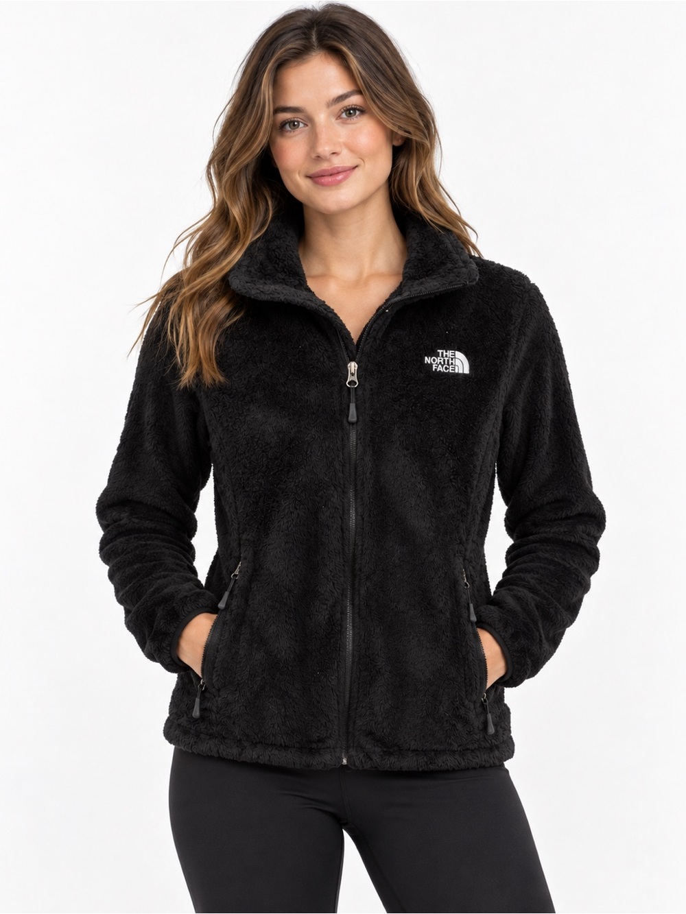 The North Face Black Sherpa Full-Zip Women's Jacket